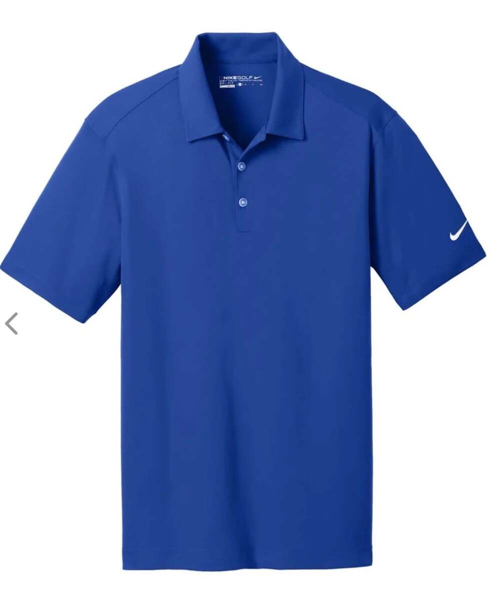 Nike GOLF Mens Polo Short Sleeve shirt XXL Dri-Fit Royal Blue 100% Polyester